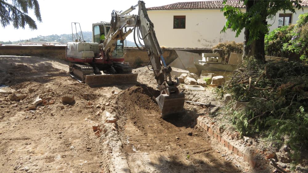 Control arqueológico. Obras de adecuación del museo de Cáceres.